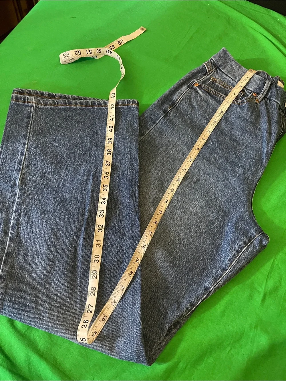 Forever 21 Dark Blue Straight-Leg Jeans